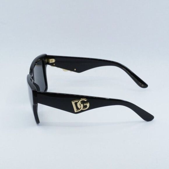 NEW DOLCE&GABBANA DG4436 501/87 BLACK DARK GREY SUNGLASSES - Picture 6 of 11